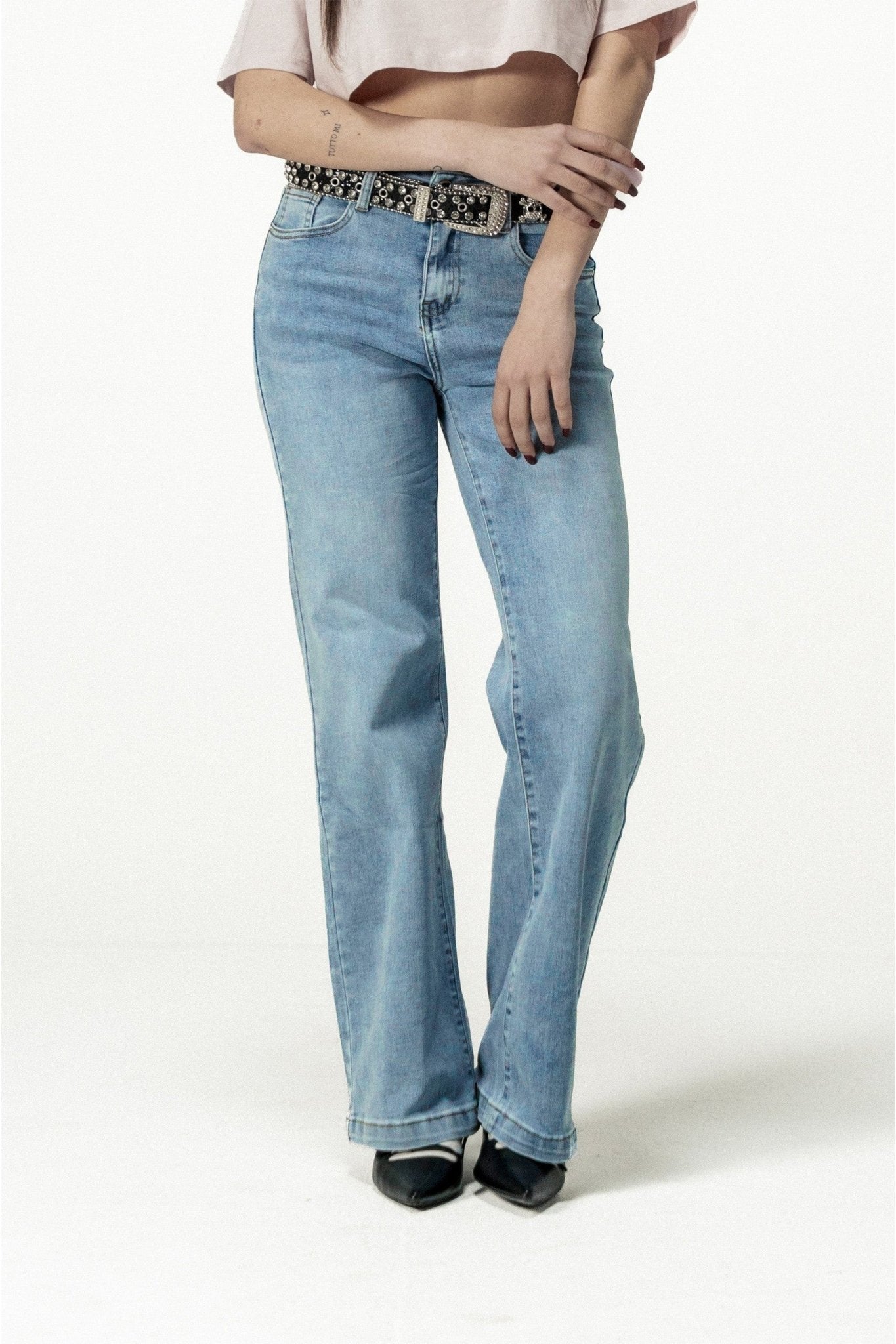 Bigall Denim "DIVA" Santa Light Blue - BASEDODICI®