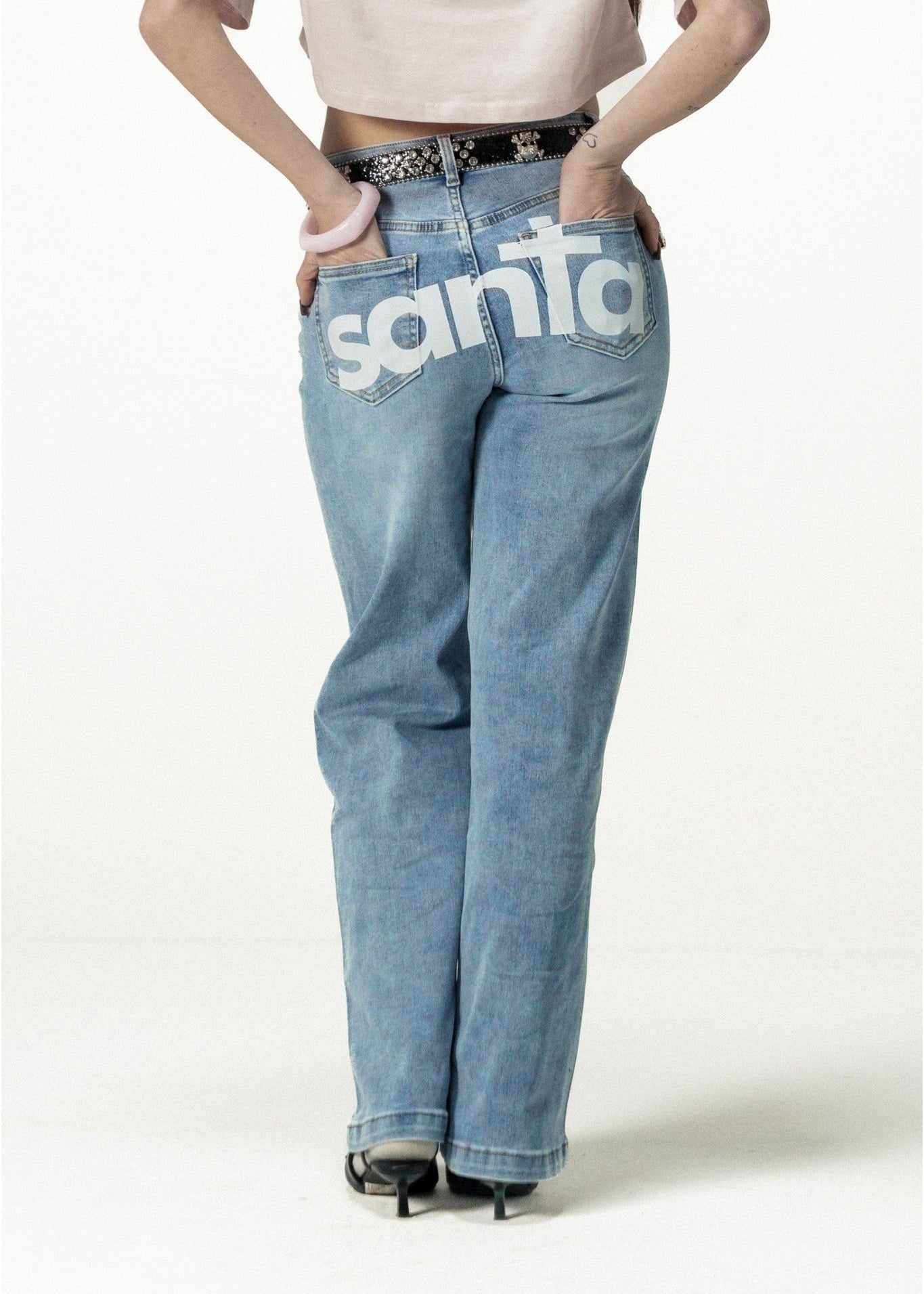 Bigall Denim "DIVA" Santa Light Blue - BASEDODICI®