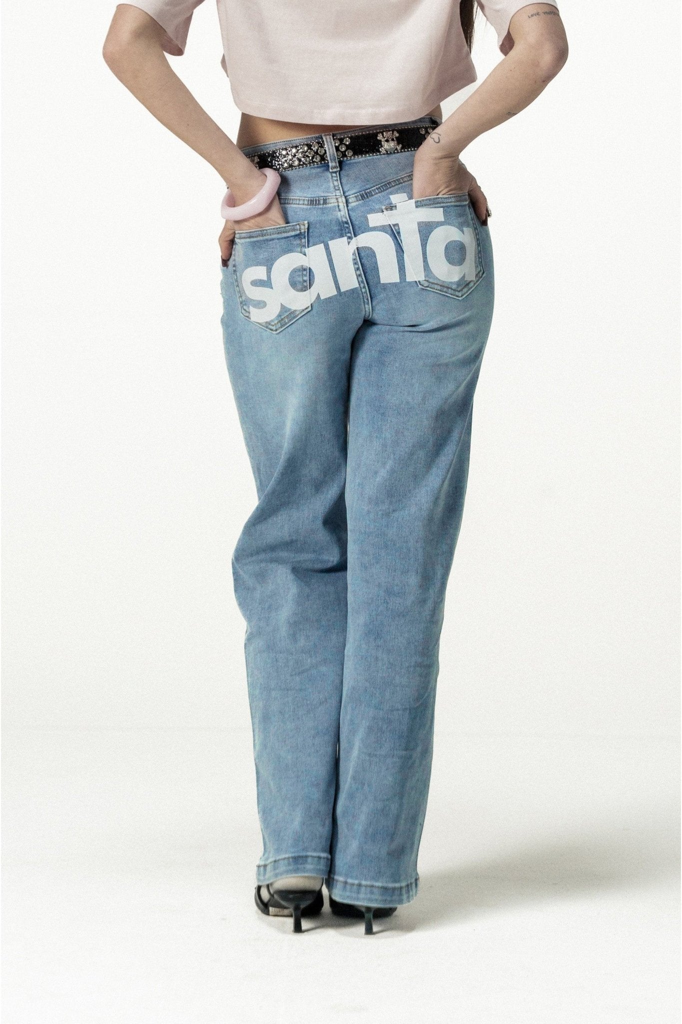 Bigall Denim "DIVA" Santa Light Blue - BASEDODICI®