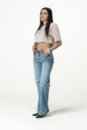 Bigall Denim "DIVA" Santa Light Blue - BASEDODICI®