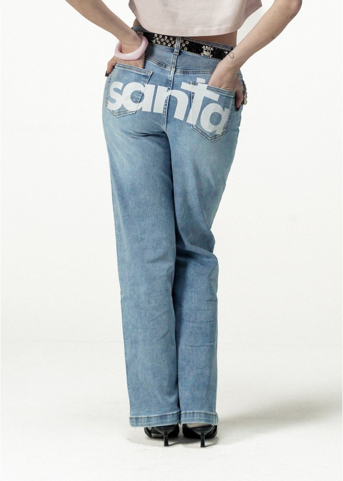 Bigall Denim "DIVA" Santa Light Blue - BASEDODICI®