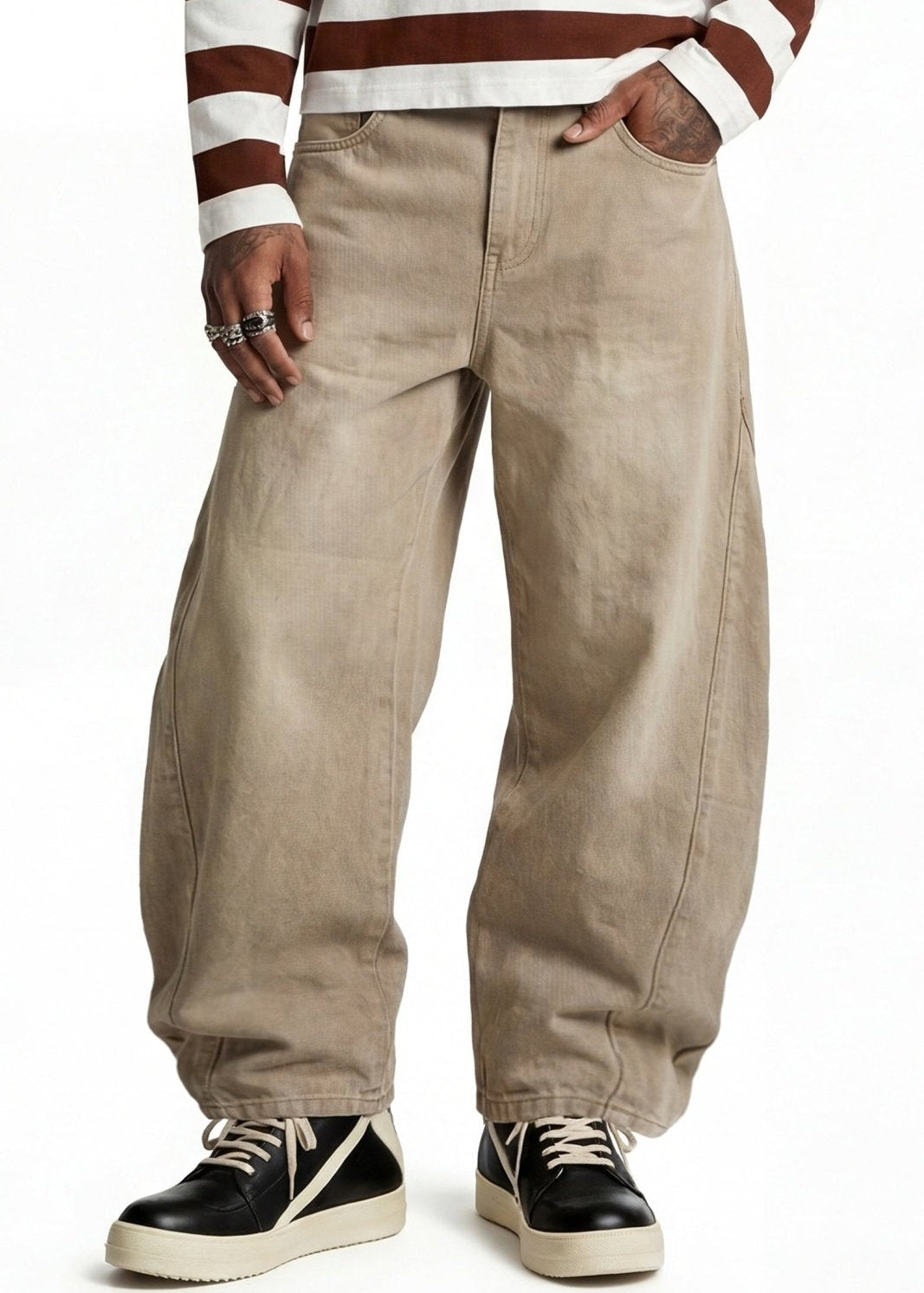 Bigall Denim "FOR DREAMERS" Rudeboy Beige - BASEDODICI®