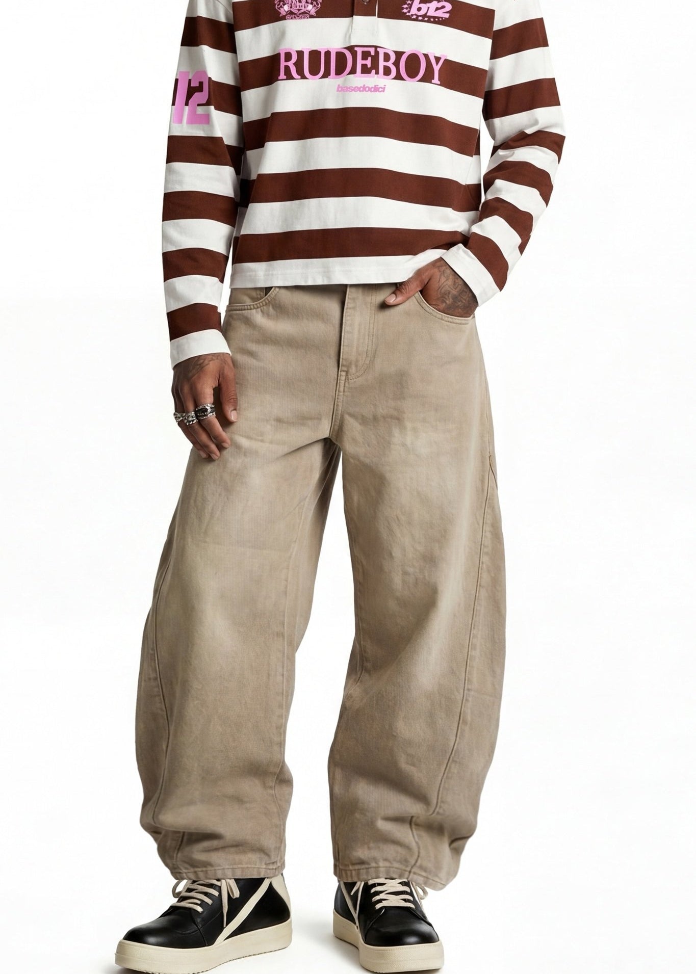Bigall Denim "FOR DREAMERS" Rudeboy Beige - BASEDODICI®