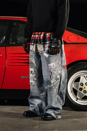 Bigall Graphic "DETROIT" Double Waist - BASEDODICI®