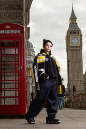 Biker Jacket "RUDEBOY LDN" Money Black/Yellow - BASEDODICI®