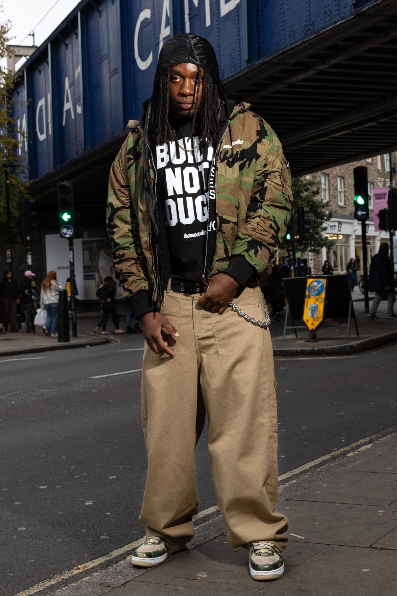 Bomber Jacket "RUDEBOY LDN" Camo - BASEDODICI®