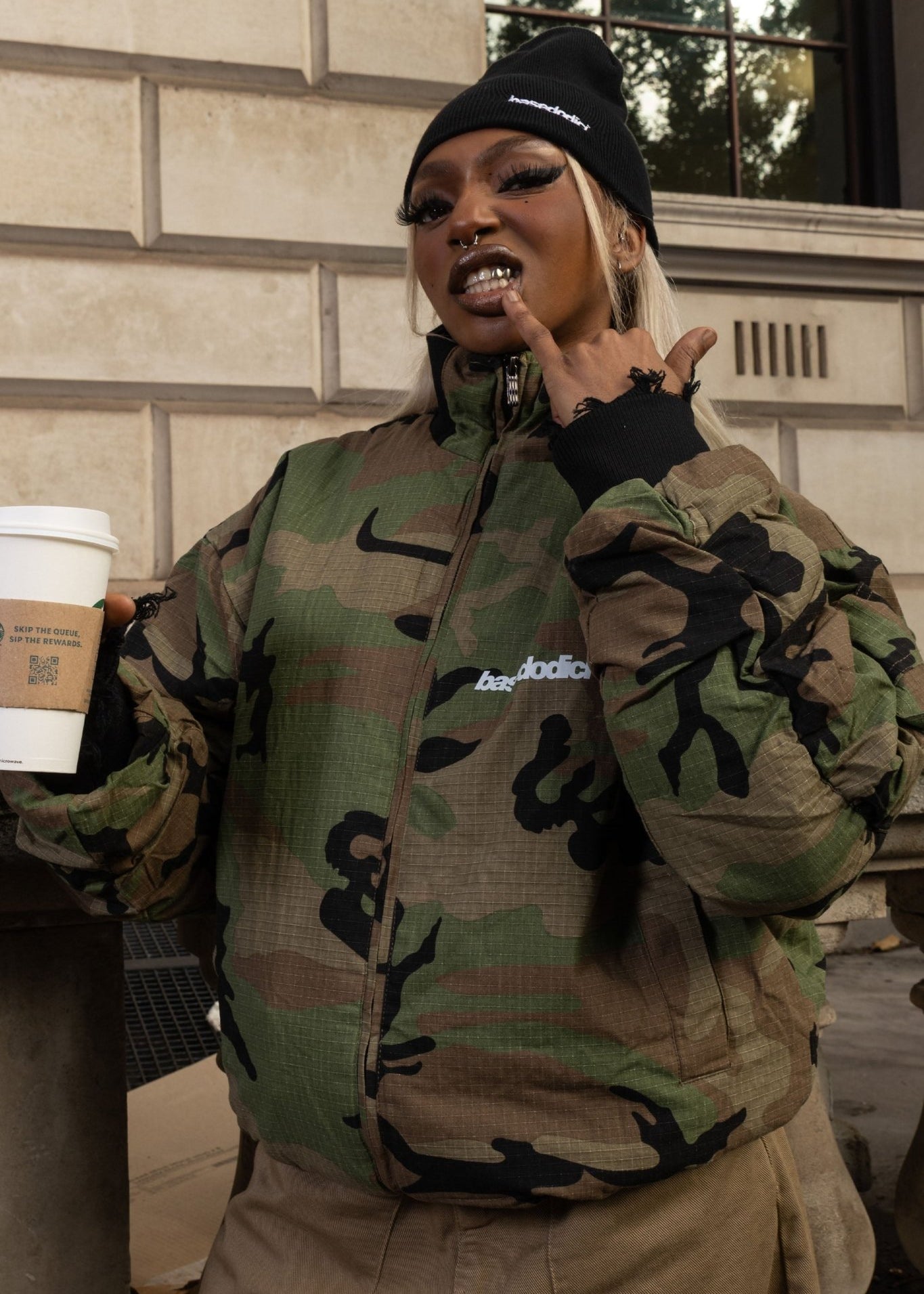 Bomber Jacket "RUDEBOY LDN" Camo - BASEDODICI®