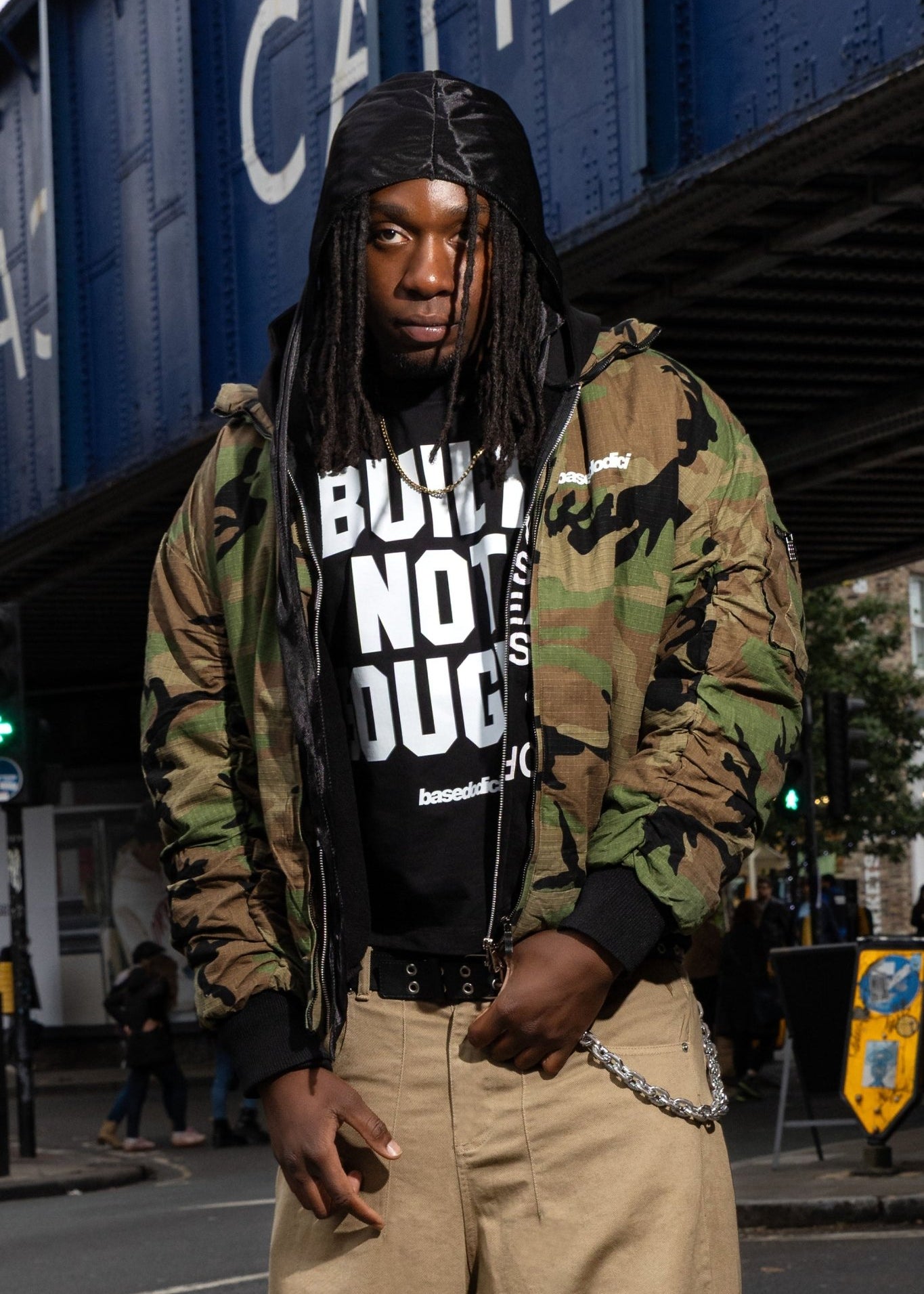 Bomber Jacket "RUDEBOY LDN" Camo - BASEDODICI®