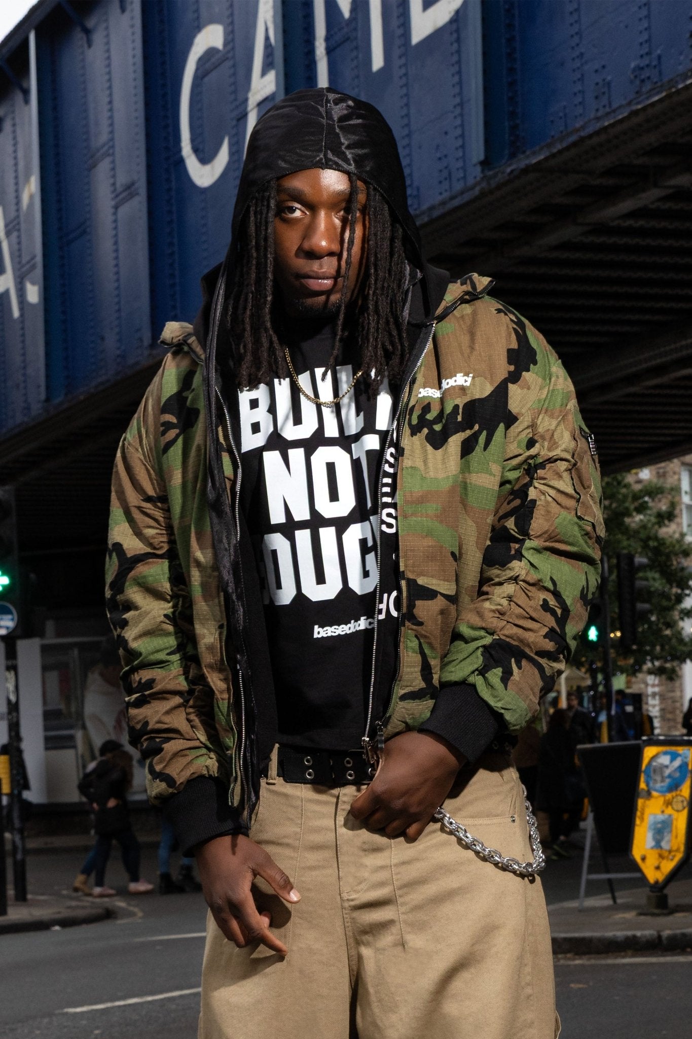 Bomber Jacket "RUDEBOY LDN" Camo - BASEDODICI®
