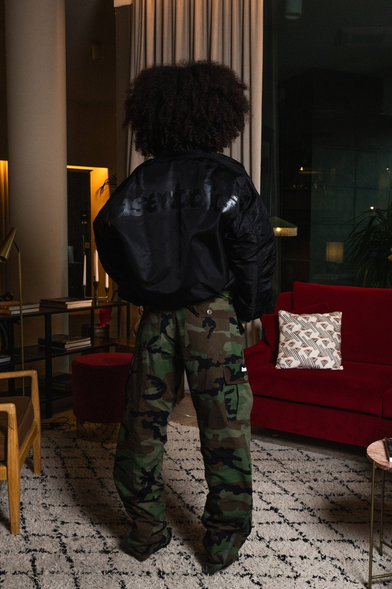 Bomber Jacket "WORLD TOUR" Black - BASEDODICI®