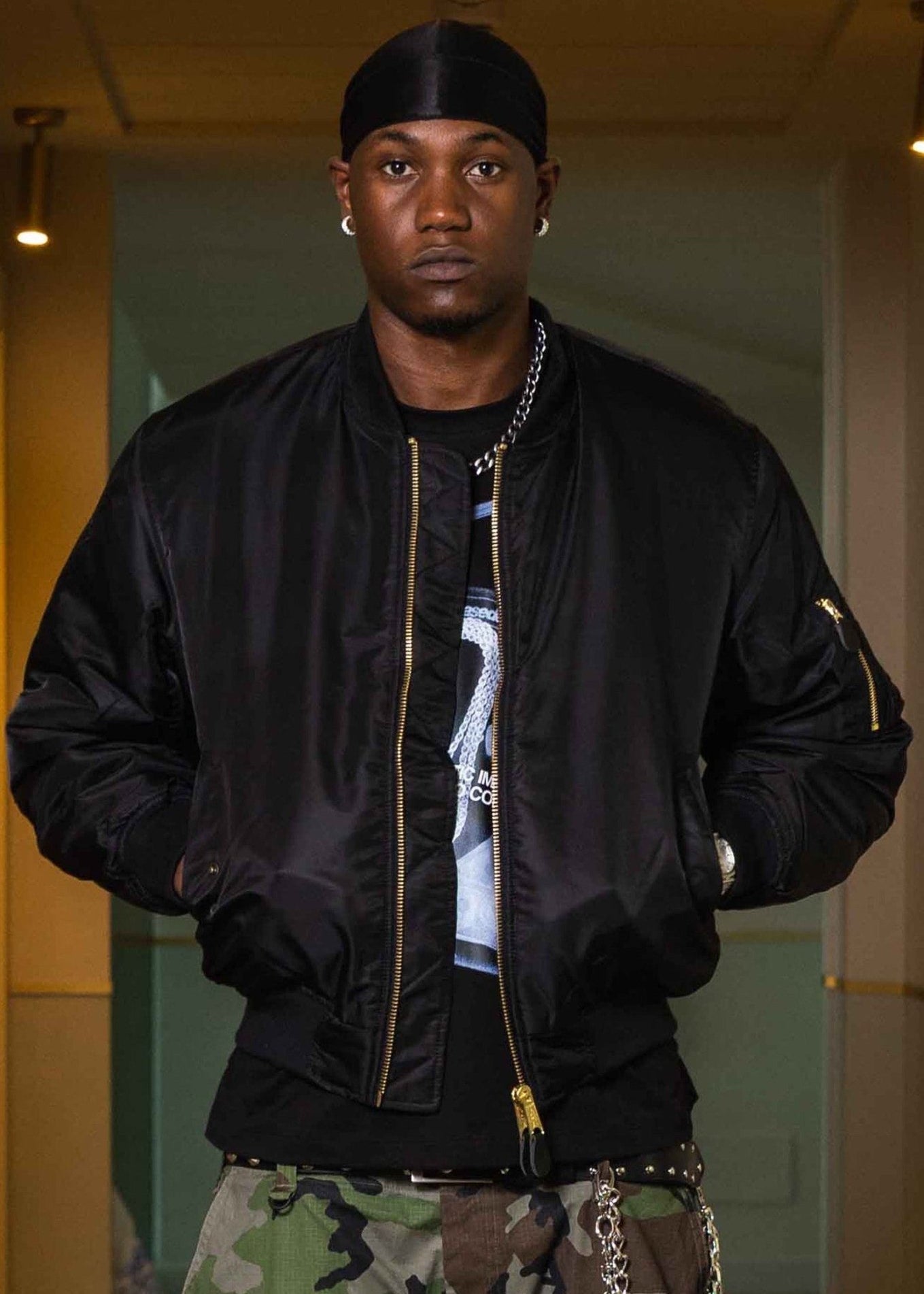 Bomber Jacket "WORLD TOUR" Black - BASEDODICI®