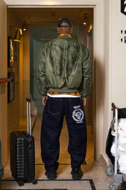 Bomber Jacket "WORLD TOUR" Military Green - BASEDODICI®
