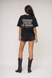 T-Shirt "COPY&PASTE" FaccioLaBrava Black/Glitter