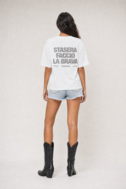T-Shirt "COPY&PASTE" FaccioLaBrava White/Glitter