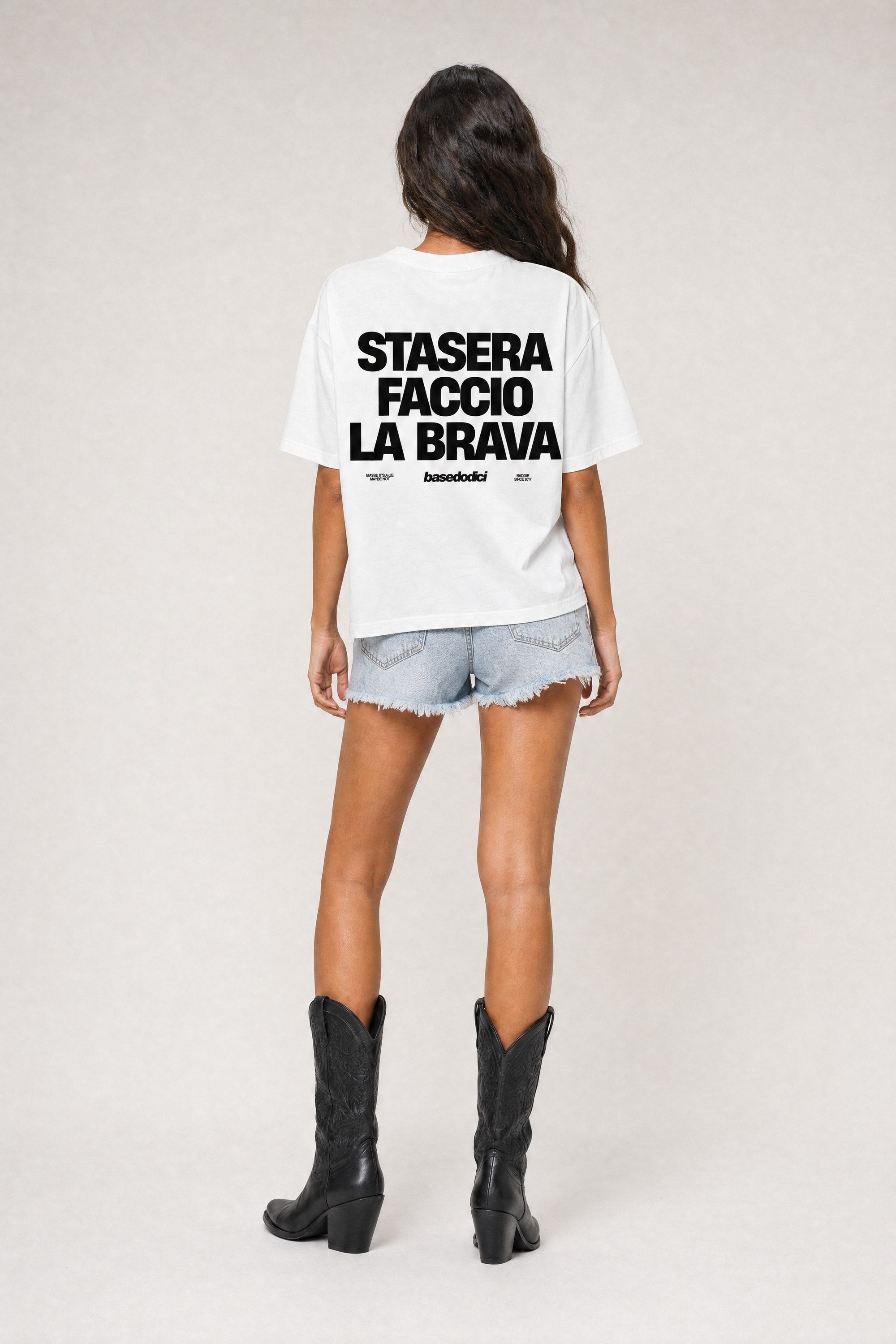 T-Shirt "COPY&PASTE" FaccioLaBrava White/Black