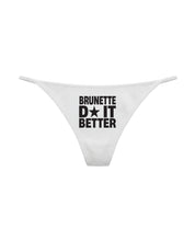 Thong "DIVA" Brunette White