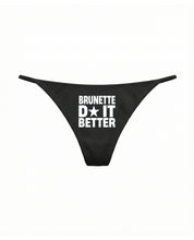 Thong "DIVA" Brunette Black