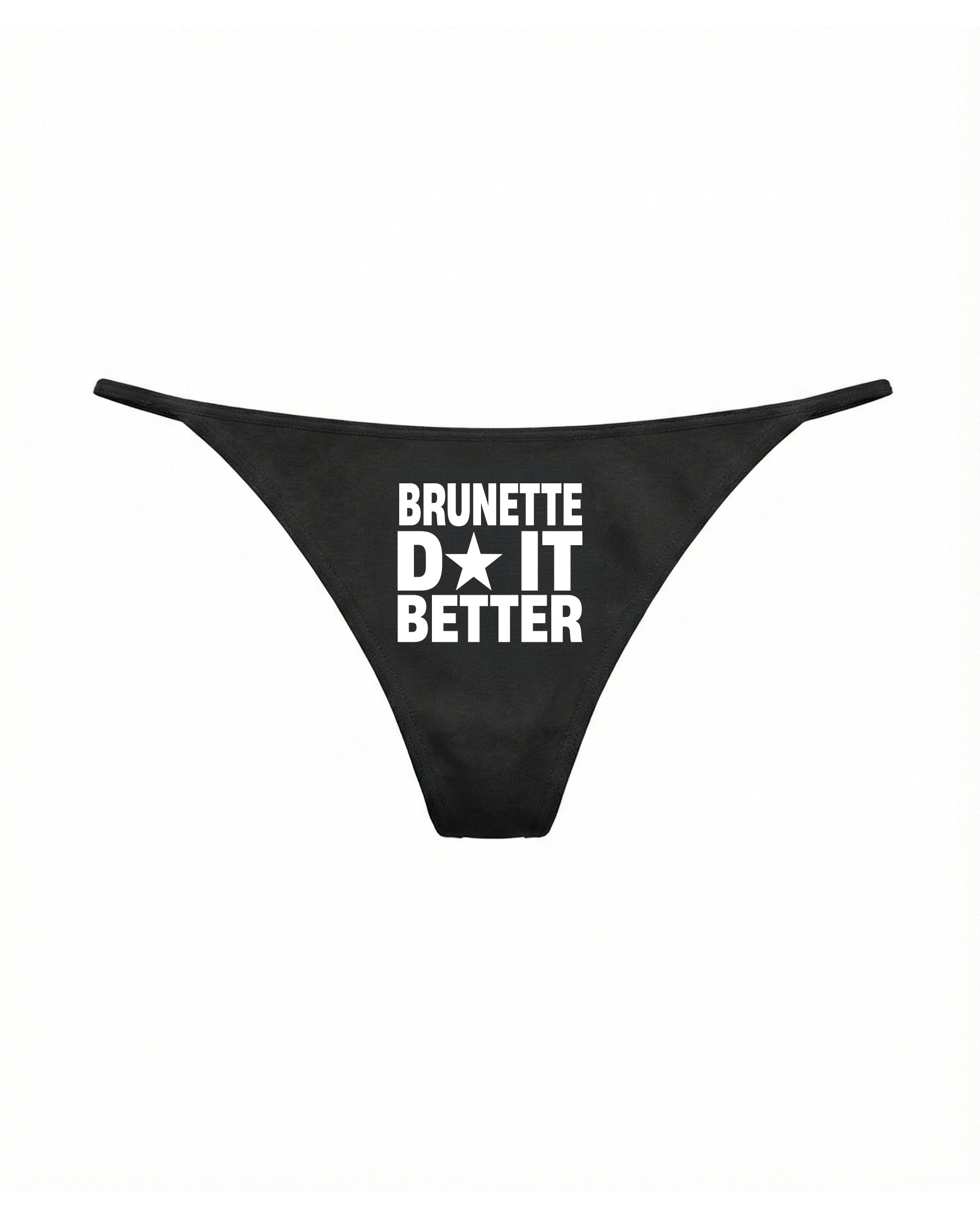 Thong "DIVA" Brunette Black