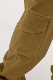 Cargo Pants “DE LA RUE À LA RUE” TheBasic Green - BASEDODICI®