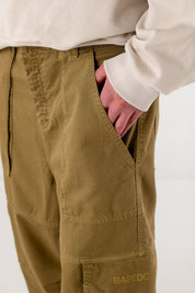 Cargo Pants “DE LA RUE À LA RUE” TheBasic Green - BASEDODICI®