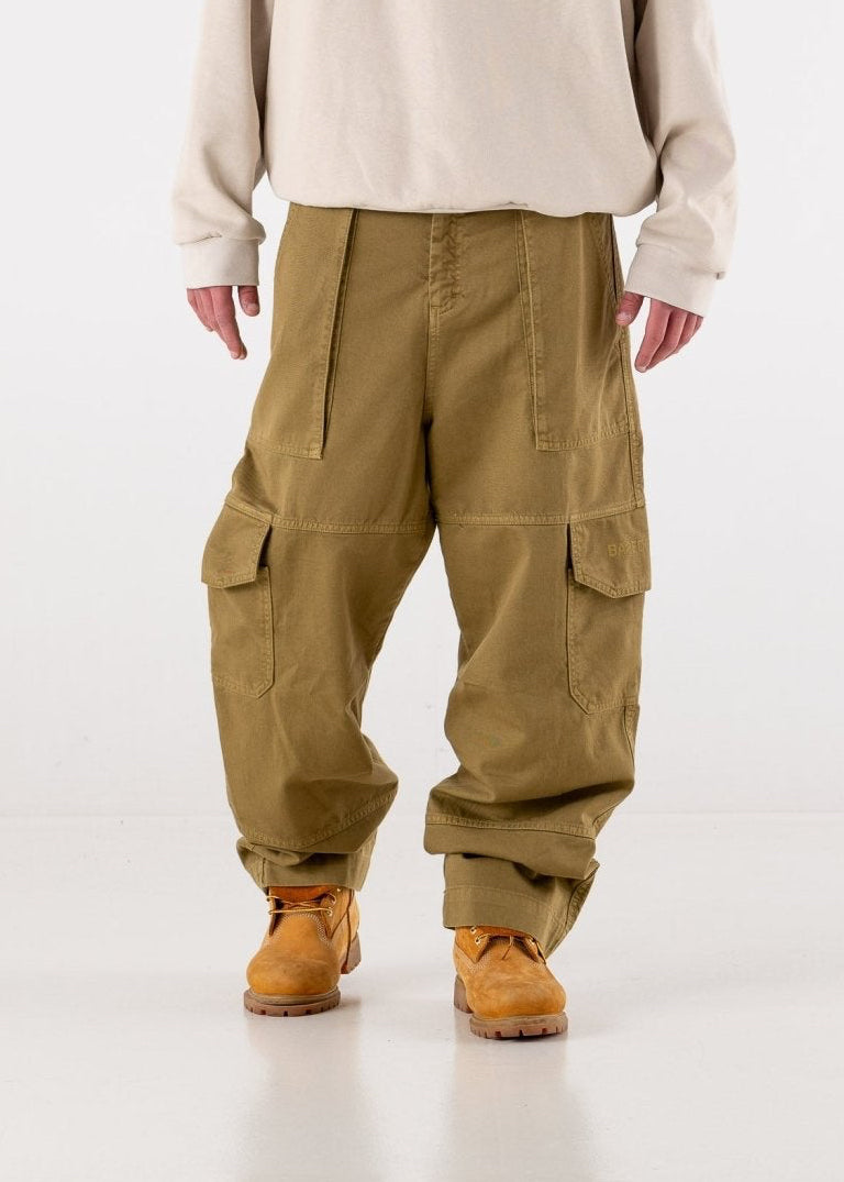 Cargo Pants “DE LA RUE À LA RUE” TheBasic Green - BASEDODICI®