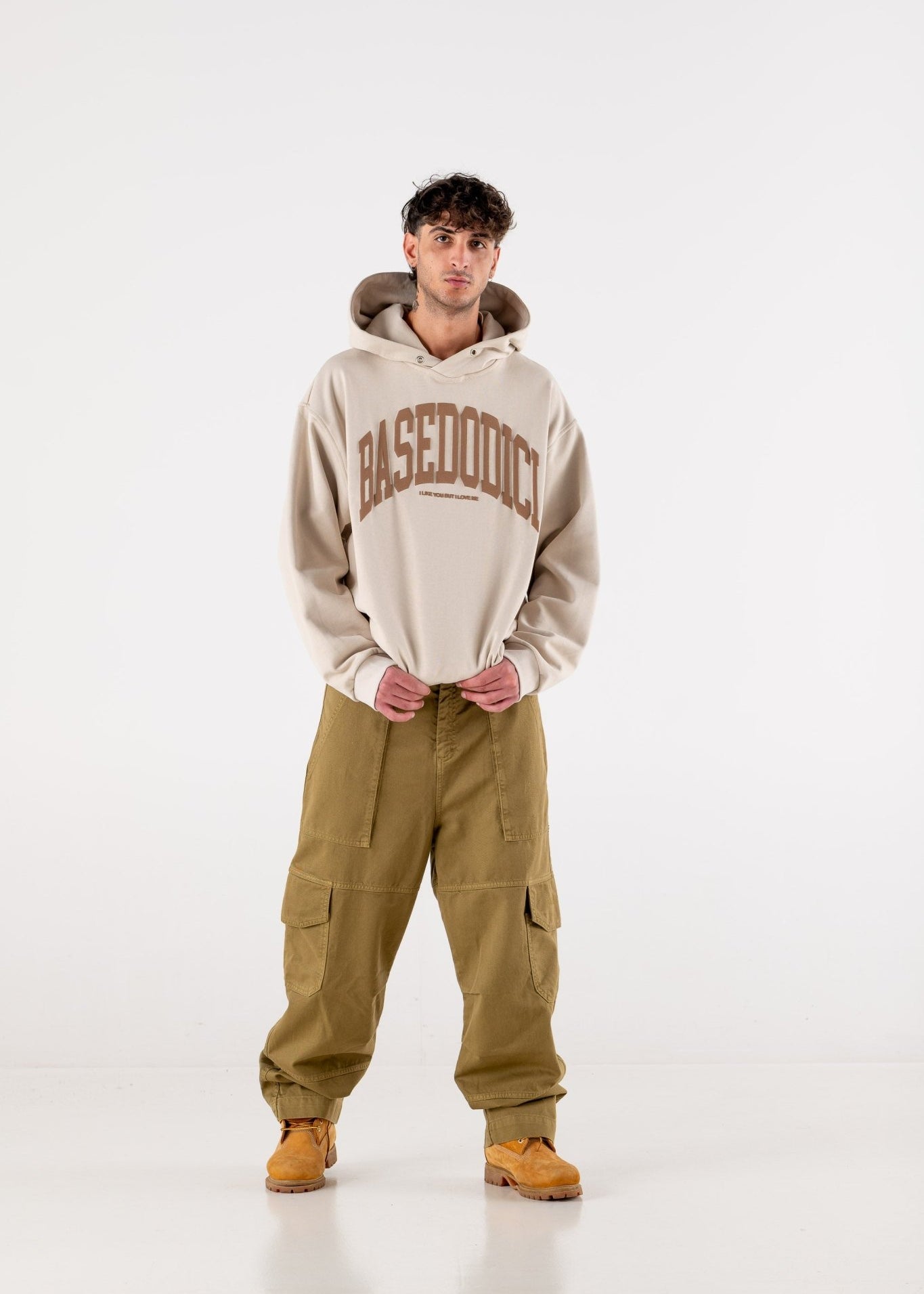 Cargo Pants “DE LA RUE À LA RUE” TheBasic Green - BASEDODICI®