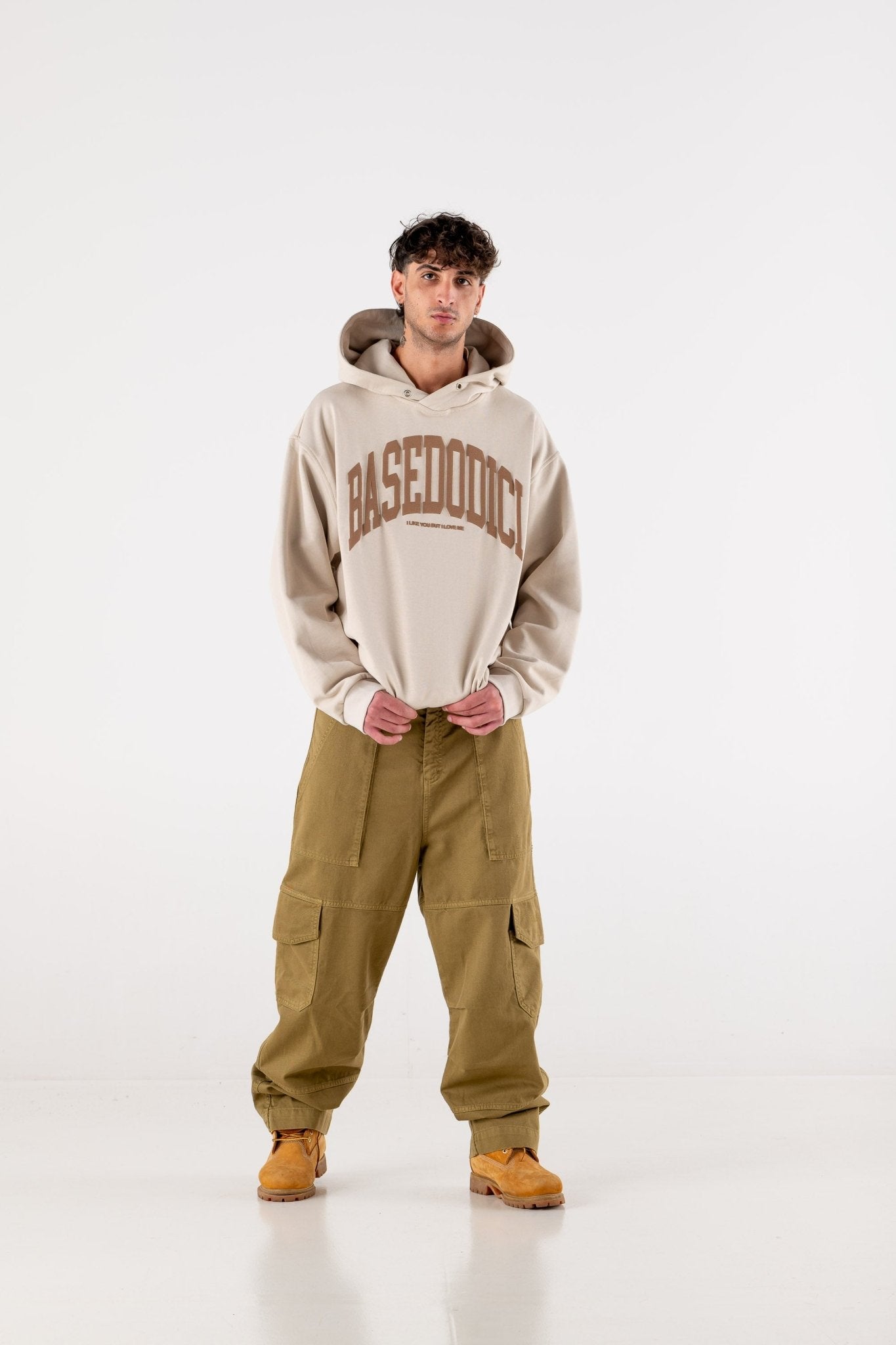 Cargo Pants “DE LA RUE À LA RUE” TheBasic Green - BASEDODICI®