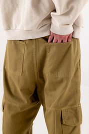 Cargo Pants “DE LA RUE À LA RUE” TheBasic Green - BASEDODICI®