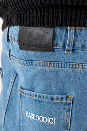 Carpenter Denim Pants “DE LA RUE À LA RUE” Light Blue - BASEDODICI®