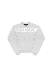 Crewneck "DE LA RUE À LA RUE" FrontLogo Grey - BASEDODICI®