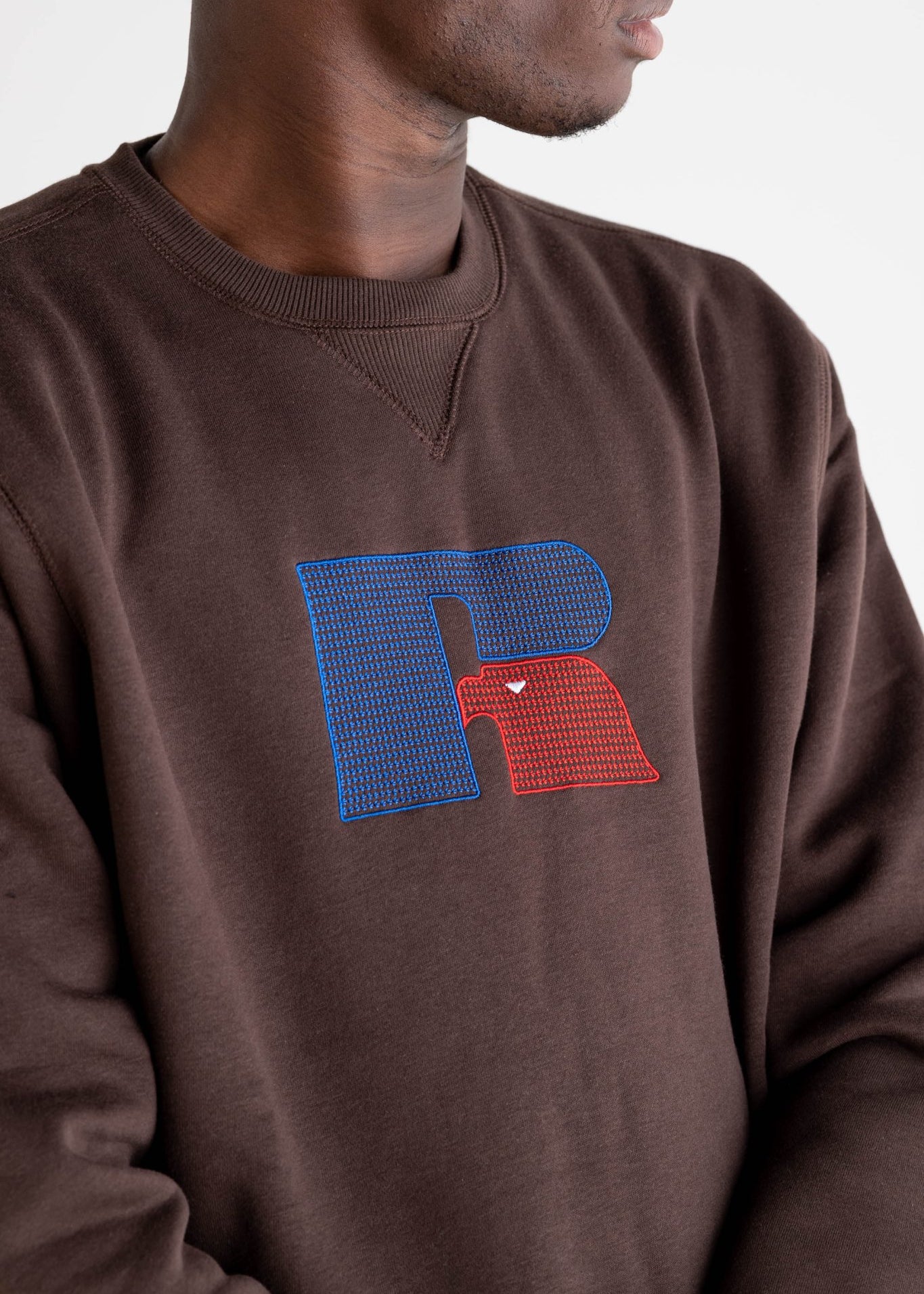 Crewneck “RUSSELLxBASEDODICI" Hometown Brown - BASEDODICI®