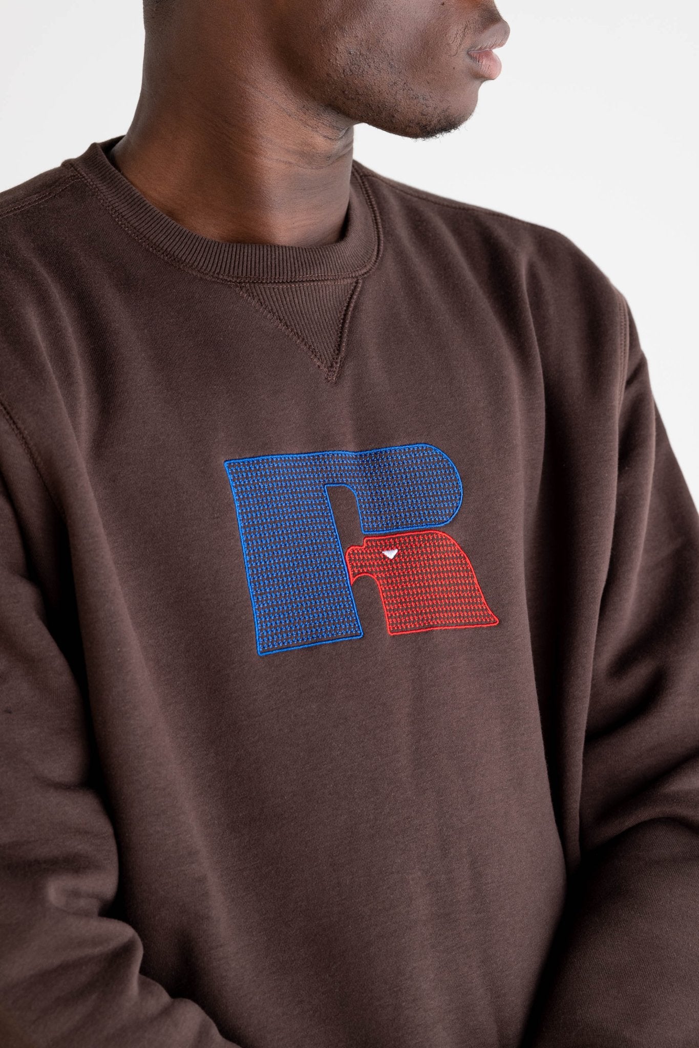 Crewneck “RUSSELLxBASEDODICI" Hometown Brown - BASEDODICI®
