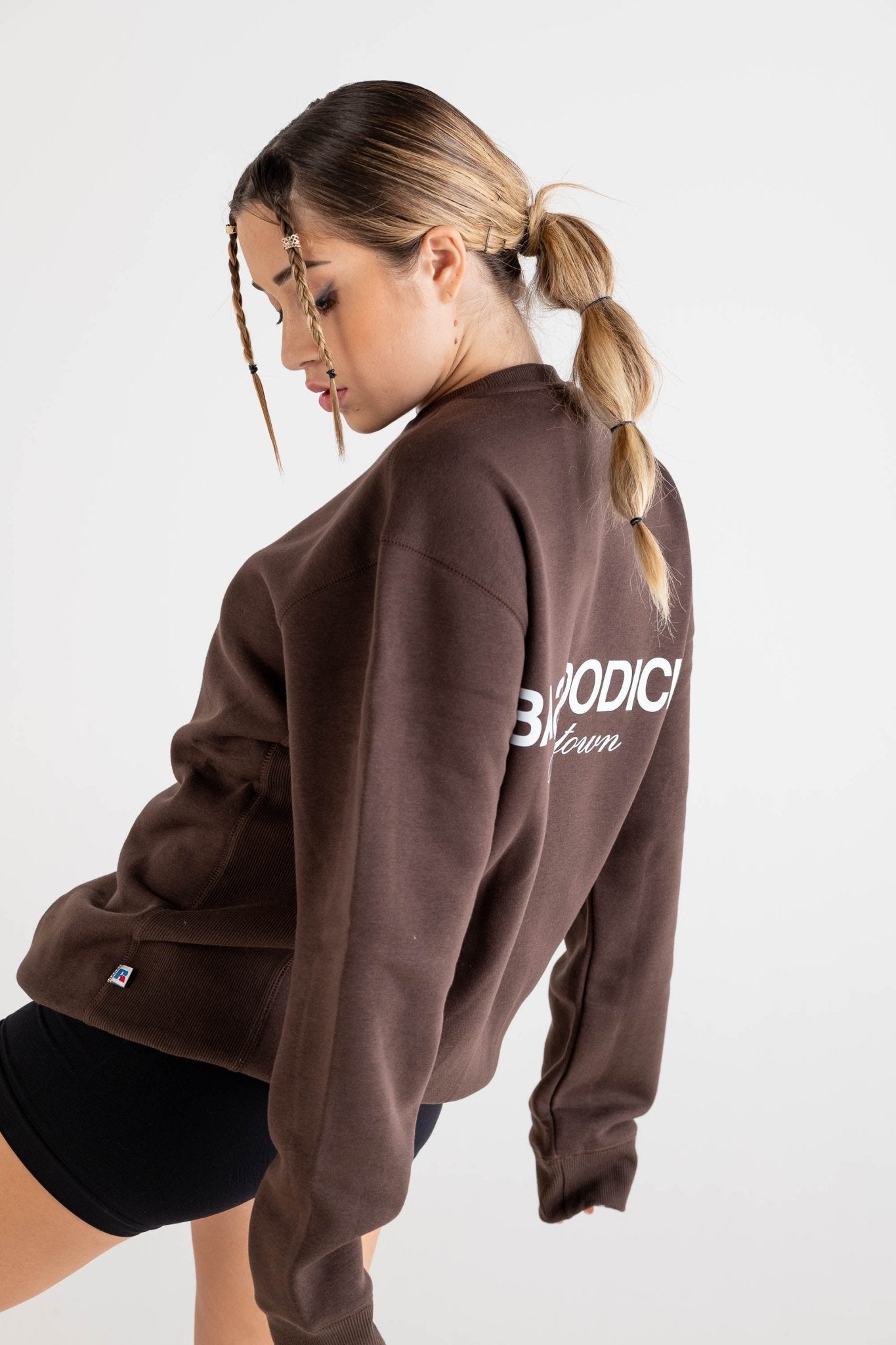 Crewneck “RUSSELLxBASEDODICI" Hometown Brown - BASEDODICI®