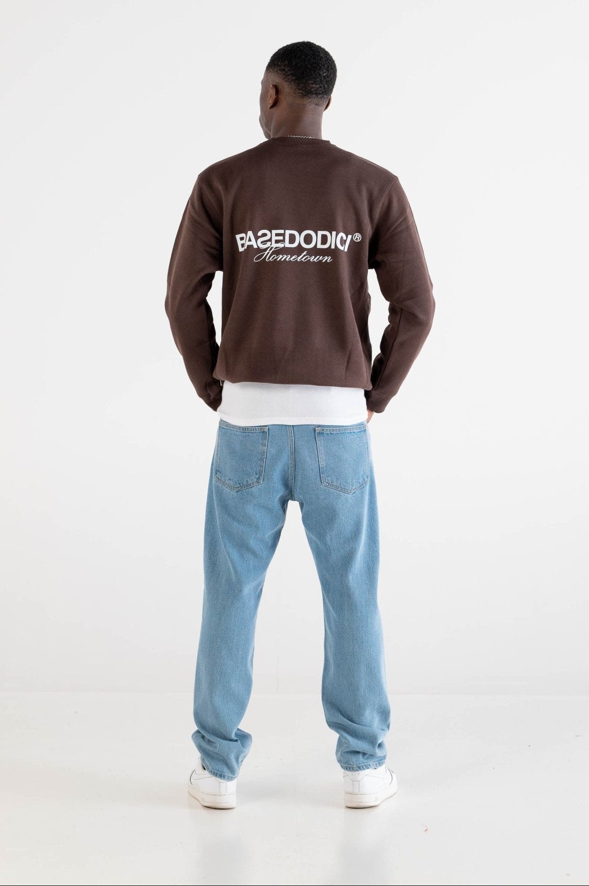 Crewneck “RUSSELLxBASEDODICI" Hometown Brown - BASEDODICI®