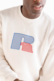 Crewneck “RUSSELLxBASEDODICI" Hometown Cream - BASEDODICI®