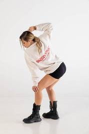 Crewneck “RUSSELLxBASEDODICI" Hometown Cream - BASEDODICI®