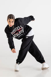 Crewneck “RUSSELLxBASEDODICI" Touchdown Black - BASEDODICI®