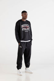 Crewneck “RUSSELLxBASEDODICI" Touchdown Black - BASEDODICI®