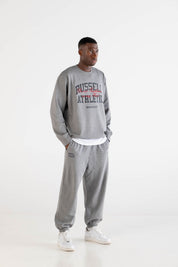 Crewneck “RUSSELLxBASEDODICI" Touchdown Grey - BASEDODICI®