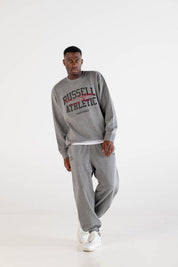 Crewneck “RUSSELLxBASEDODICI" Touchdown Grey - BASEDODICI®
