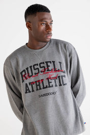 Crewneck “RUSSELLxBASEDODICI" Touchdown Grey - BASEDODICI®