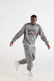 Crewneck “RUSSELLxBASEDODICI" Touchdown Grey - BASEDODICI®