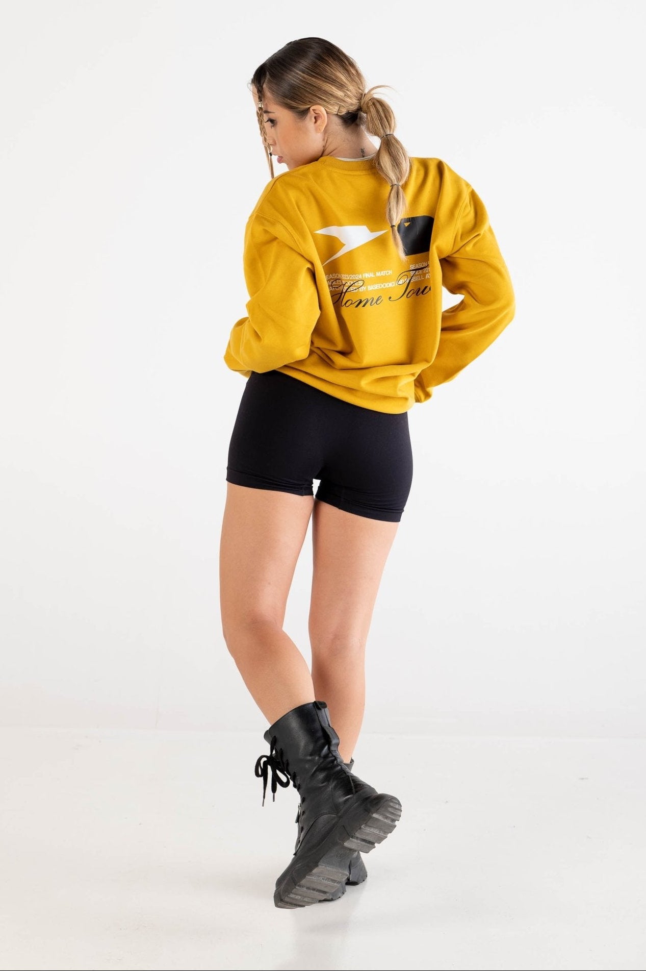 Crewneck “RUSSELLxBASEDODICI" Touchdown Yellow - BASEDODICI®