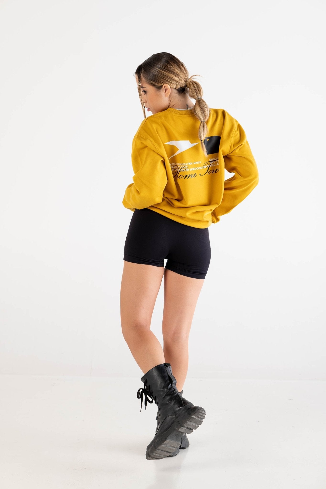 Crewneck “RUSSELLxBASEDODICI" Touchdown Yellow - BASEDODICI®