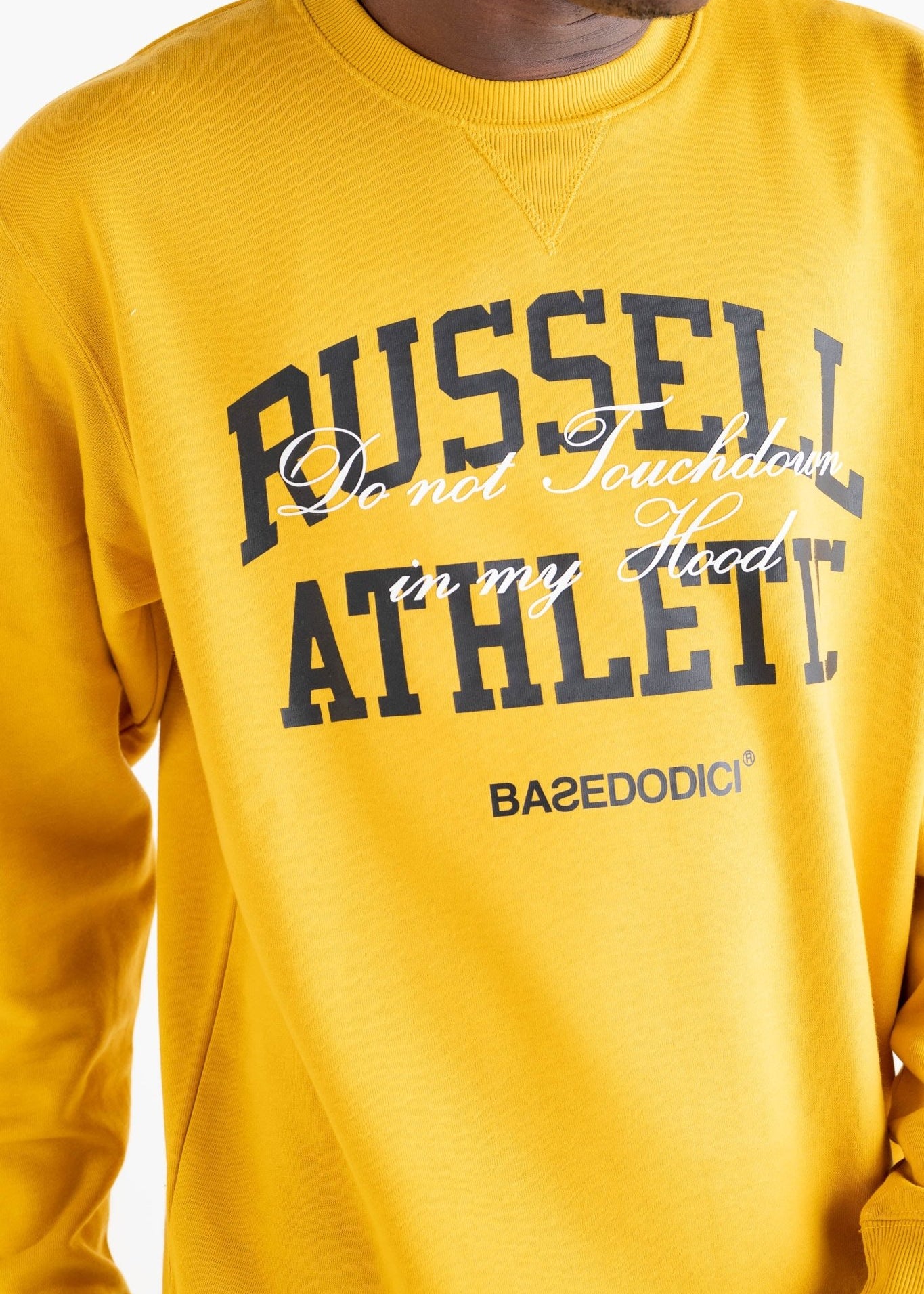 Crewneck “RUSSELLxBASEDODICI" Touchdown Yellow - BASEDODICI®