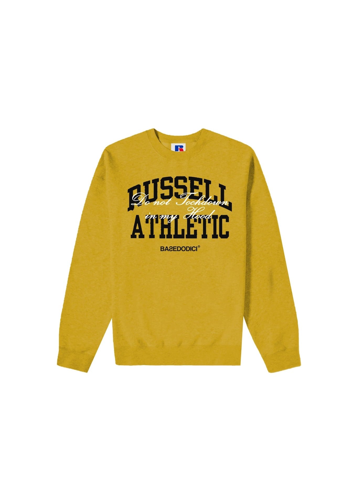 Crewneck “RUSSELLxBASEDODICI" Touchdown Yellow - BASEDODICI®