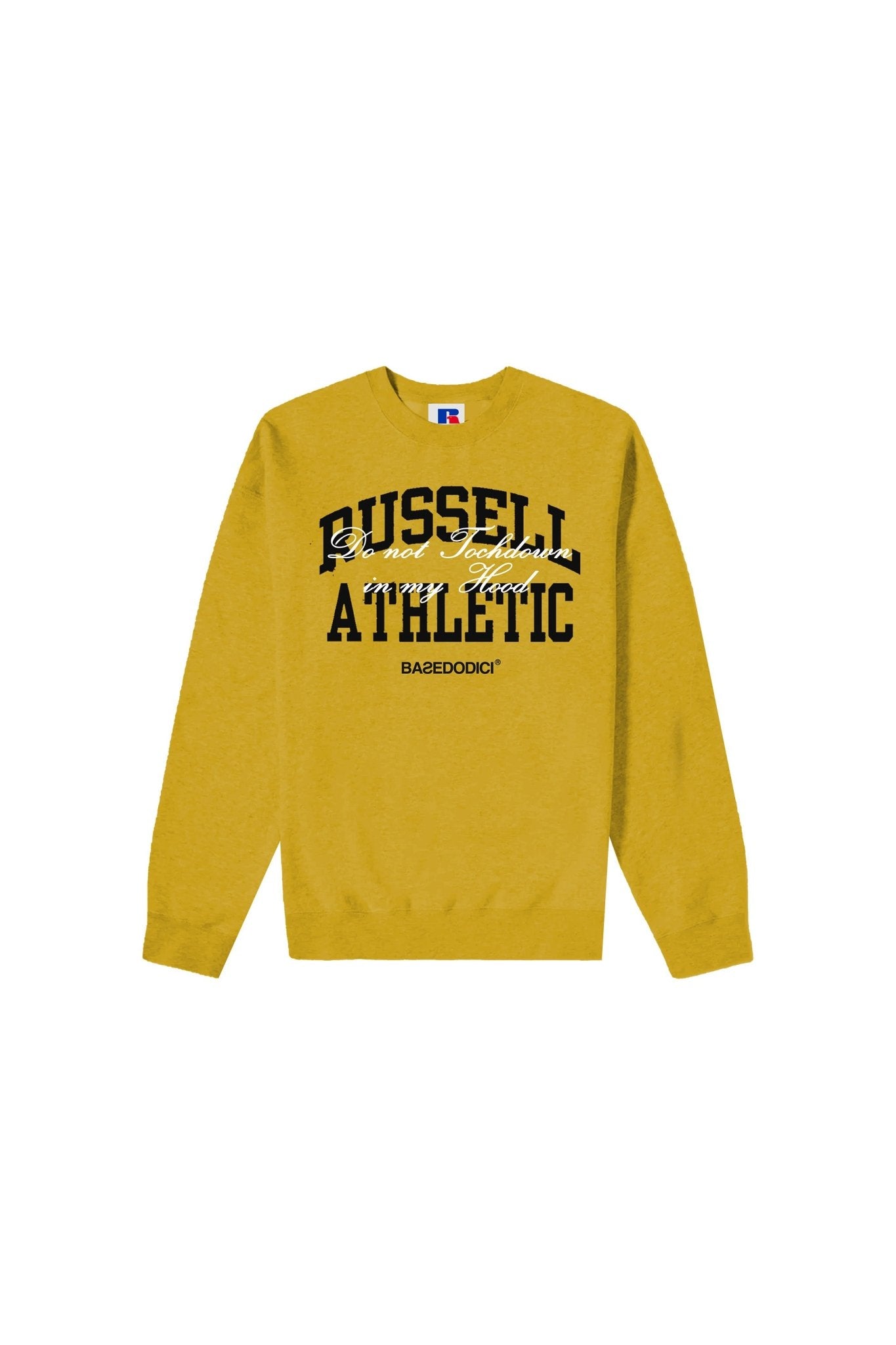 Crewneck “RUSSELLxBASEDODICI" Touchdown Yellow - BASEDODICI®