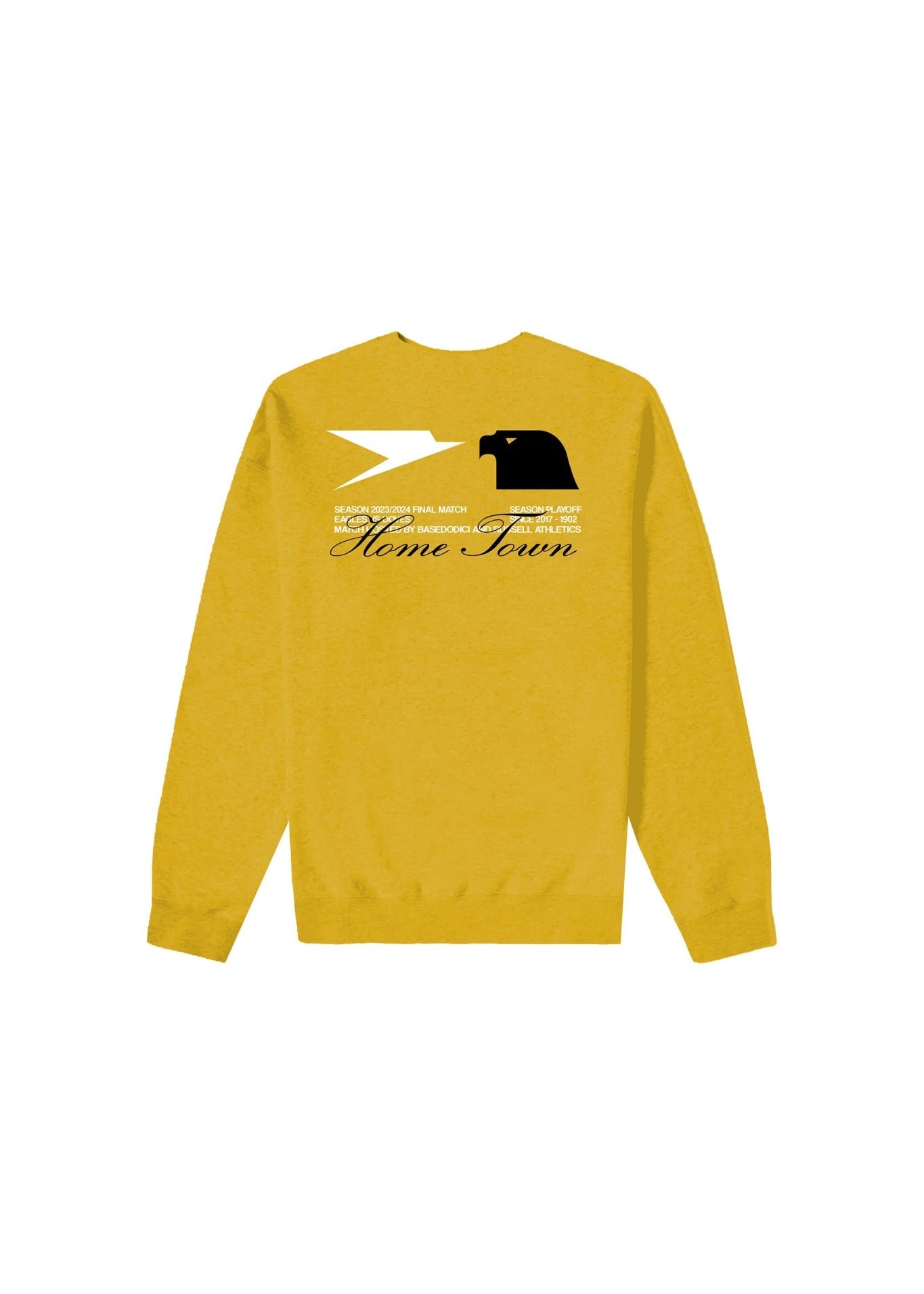 Crewneck “RUSSELLxBASEDODICI" Touchdown Yellow - BASEDODICI®