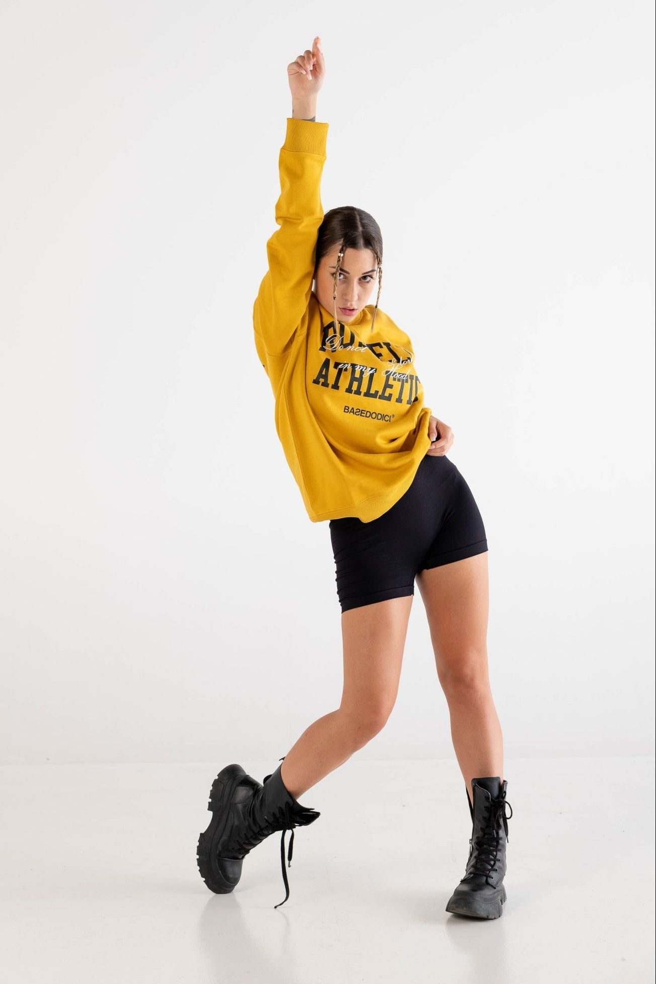 Crewneck “RUSSELLxBASEDODICI" Touchdown Yellow - BASEDODICI®