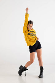 Crewneck “RUSSELLxBASEDODICI" Touchdown Yellow - BASEDODICI®